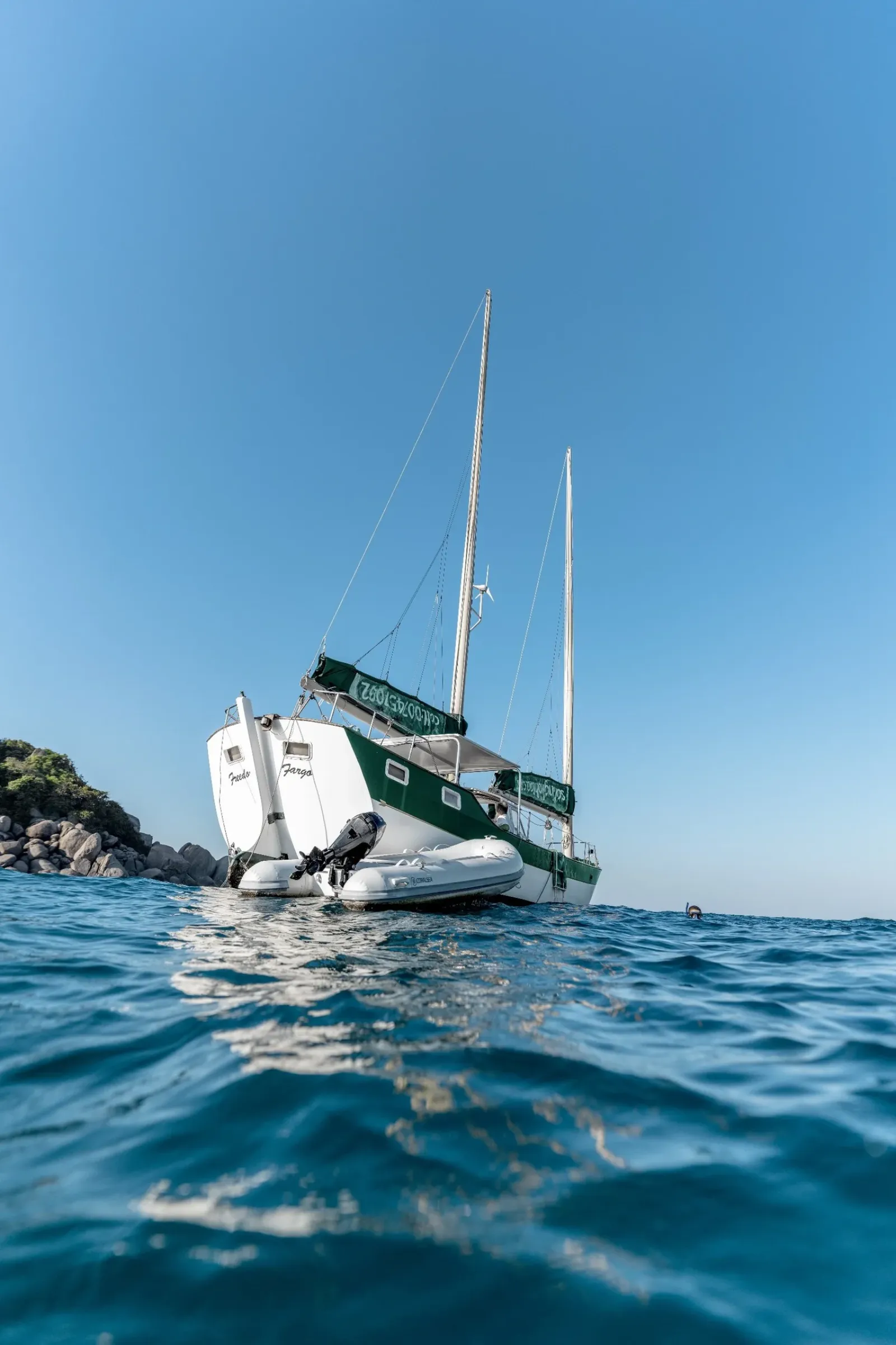 SV Freedom Fargo sailing yacht near Koh Tao